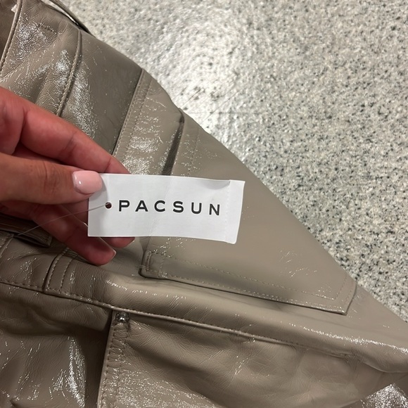 PACSUN Pleather Pants Size 26 NWT - Picture 3 of 7